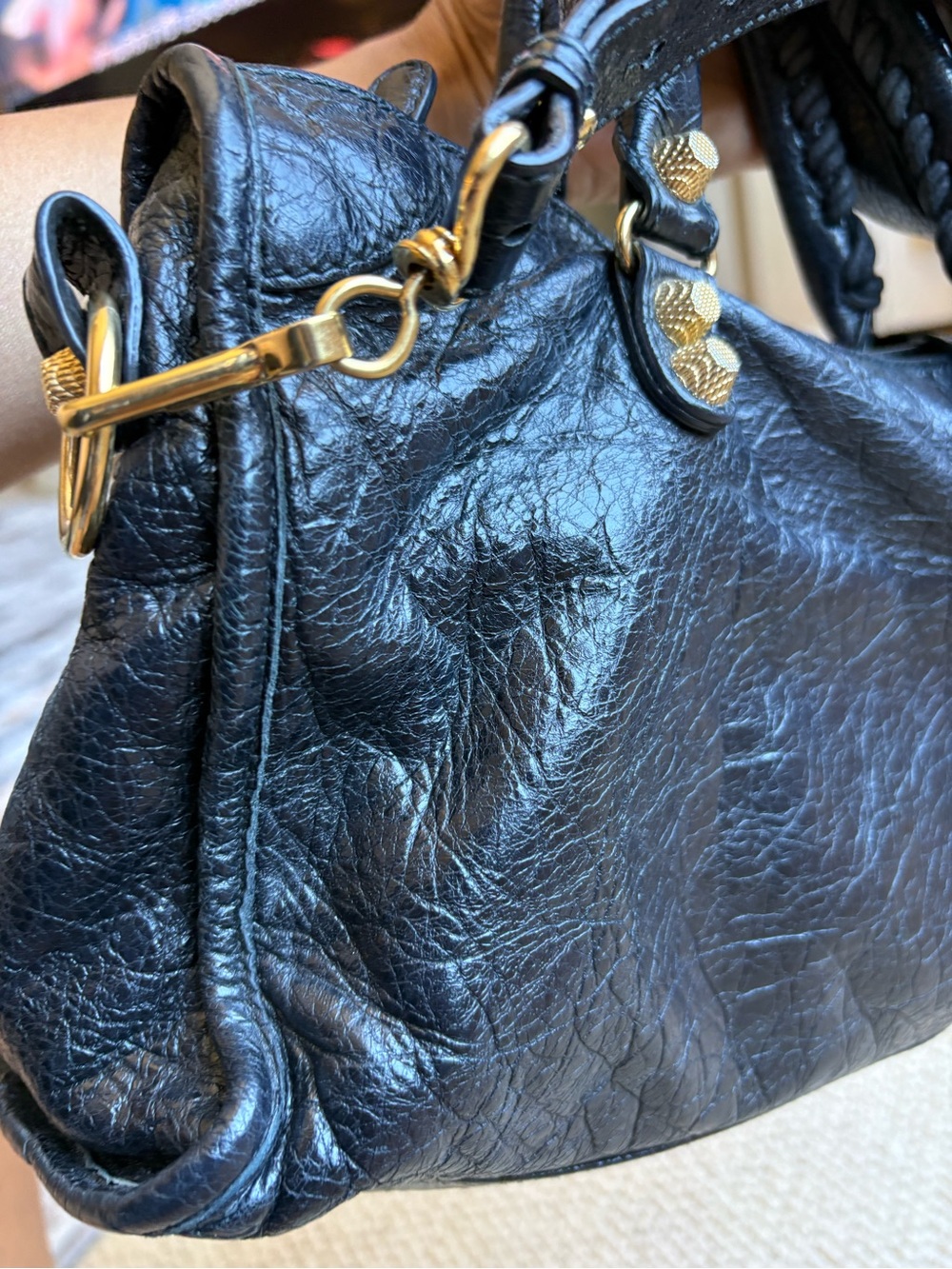 Balenciaga Le City bag with gold size medium - Picture 10 of 14